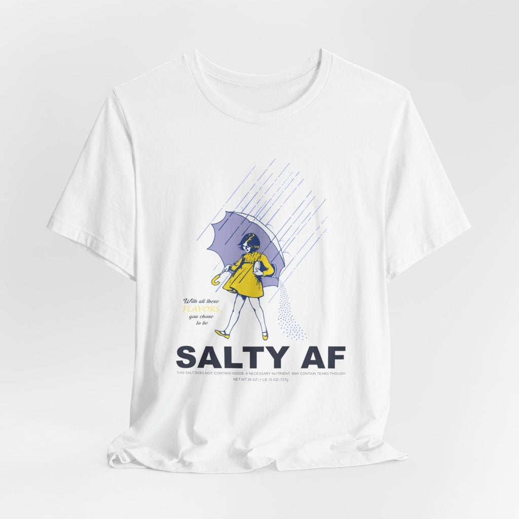 Salty AF T-Shirt | Morton Salt Girl Vintage Graphic | Sarcastic Attitude Graphic Tee | Anything AF - Anything AF