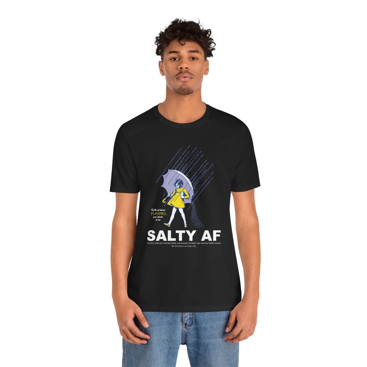 Salty AF T-Shirt | Morton Salt Girl Vintage Graphic | Sarcastic Attitude Graphic Tee | Anything AF - Anything AF