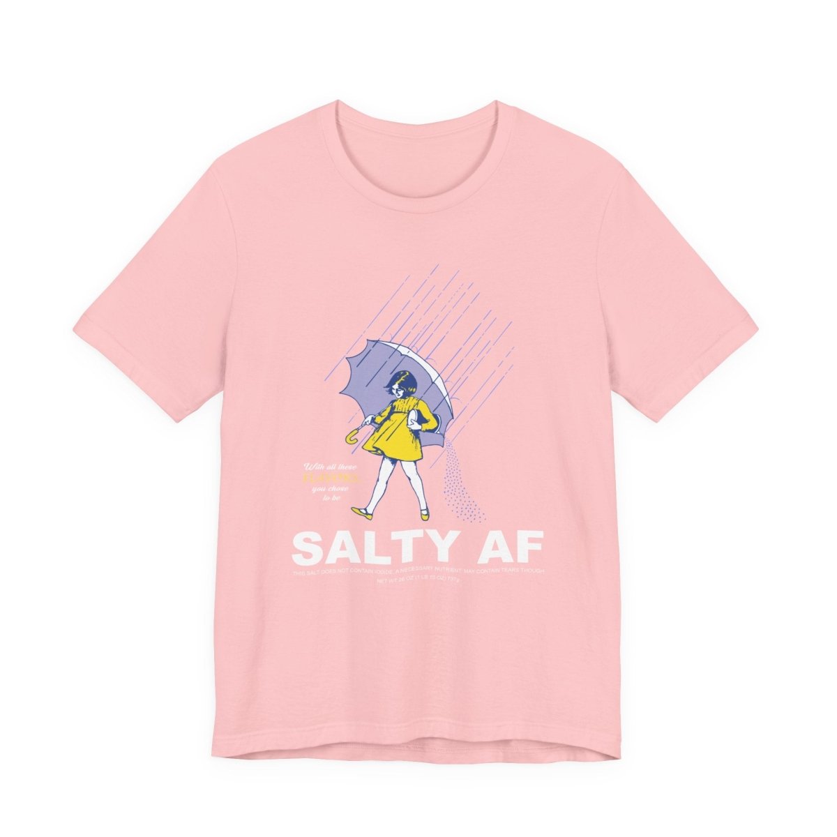 Salty AF T-Shirt | Morton Salt Girl Vintage Graphic | Sarcastic Attitude Graphic Tee | Anything AF - Anything AF