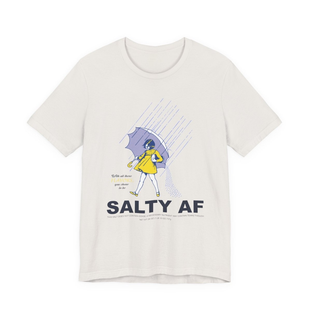 Salty AF T-Shirt | Morton Salt Girl Vintage Graphic | Sarcastic Attitude Graphic Tee | Anything AF - Anything AF