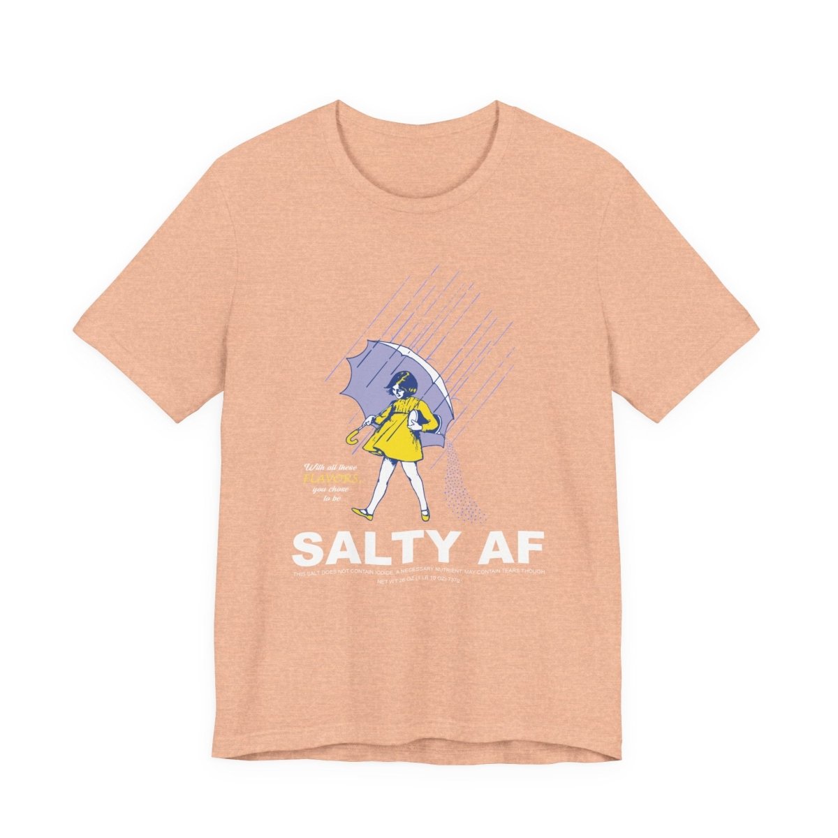 Salty AF T-Shirt | Morton Salt Girl Vintage Graphic | Sarcastic Attitude Graphic Tee | Anything AF - Anything AF