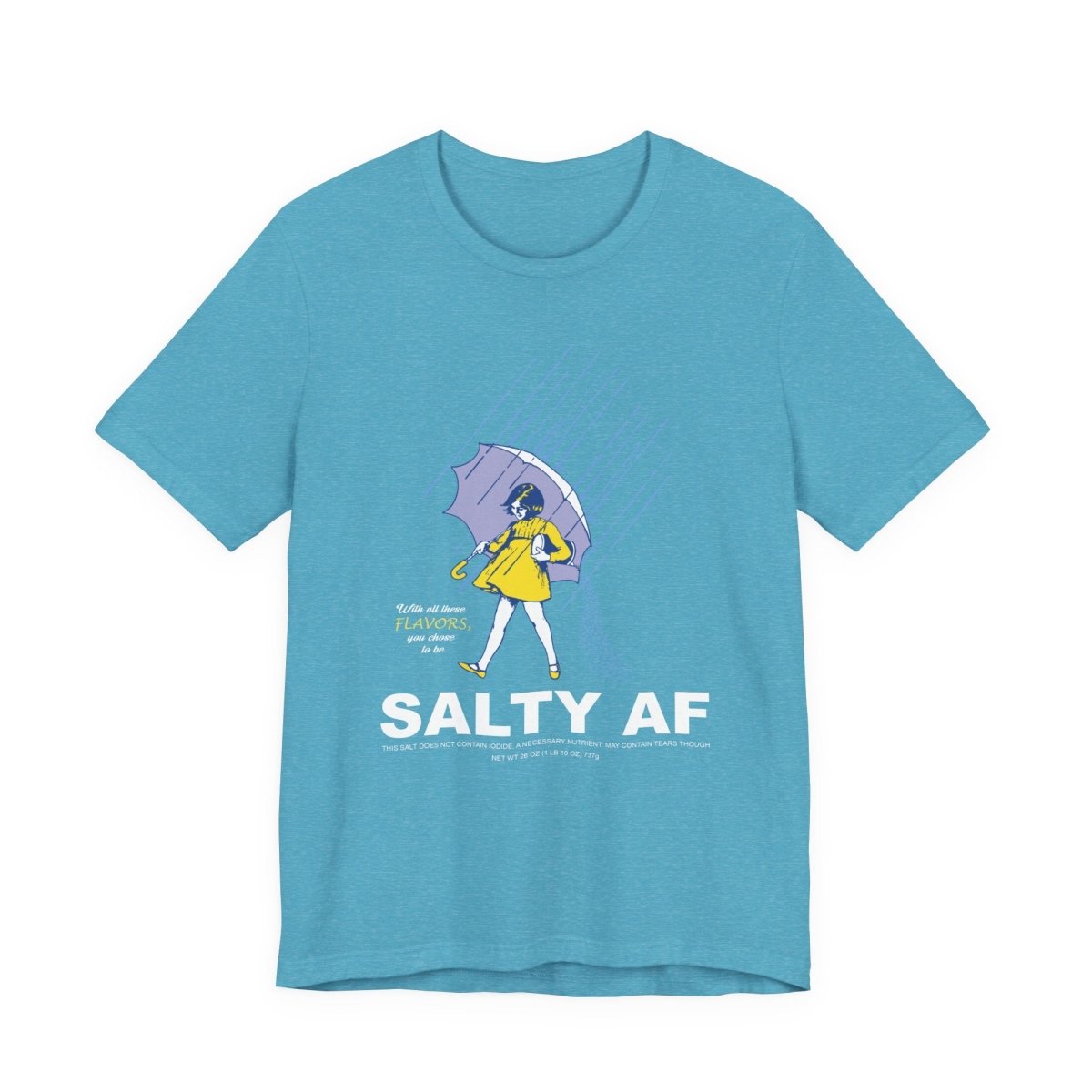 Salty AF T-Shirt | Morton Salt Girl Vintage Graphic | Sarcastic Attitude Graphic Tee | Anything AF - Anything AF