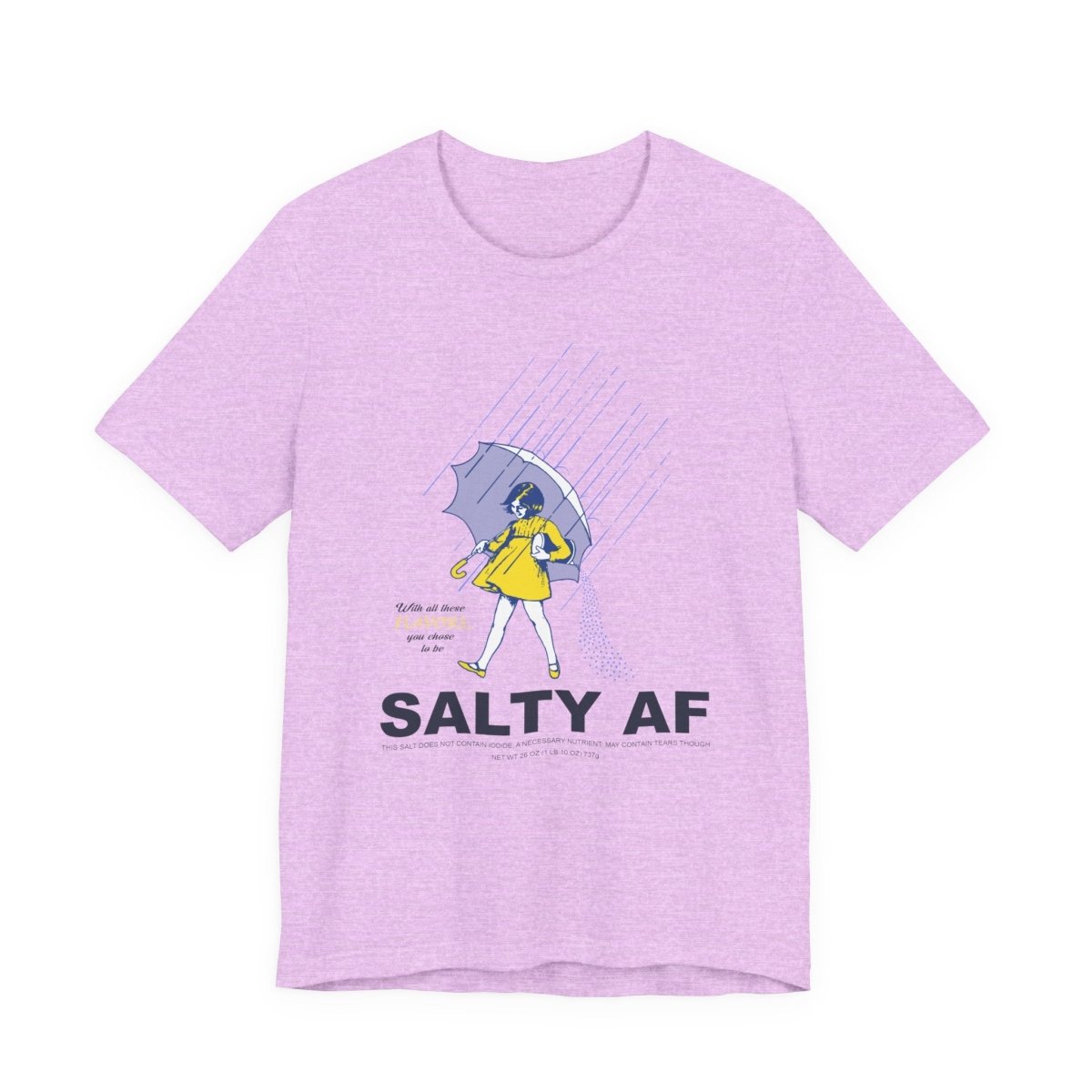 Salty AF T-Shirt | Morton Salt Girl Vintage Graphic | Sarcastic Attitude Graphic Tee | Anything AF - Anything AF
