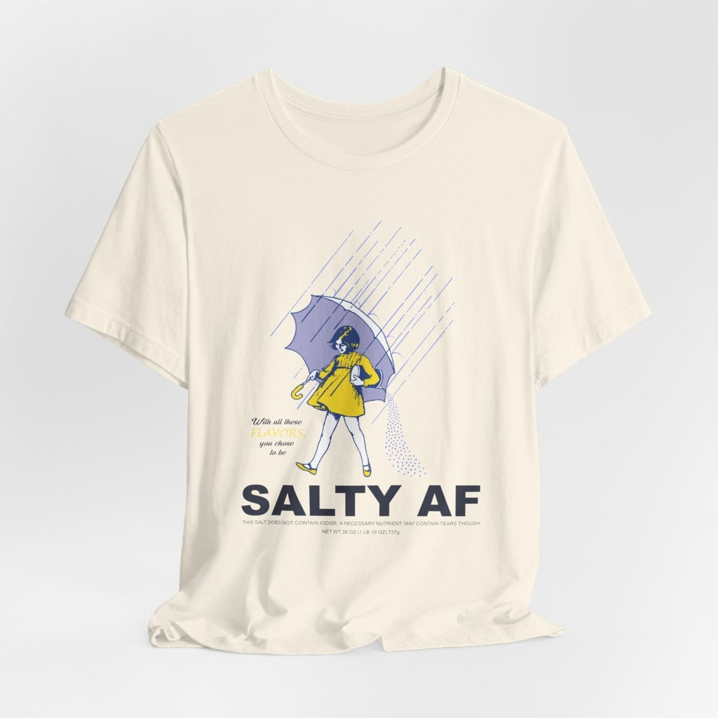 Salty AF T-Shirt | Morton Salt Girl Vintage Graphic | Sarcastic Attitude Graphic Tee | Anything AF - Anything AF