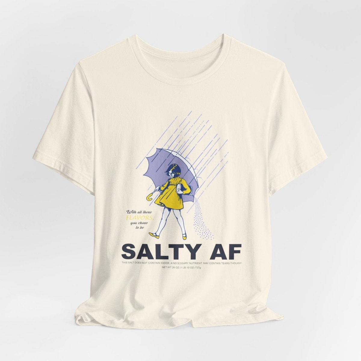 Salty AF T-Shirt | Morton Salt Girl Vintage Graphic | Sarcastic Attitude Graphic Tee | Anything AF - Anything AF