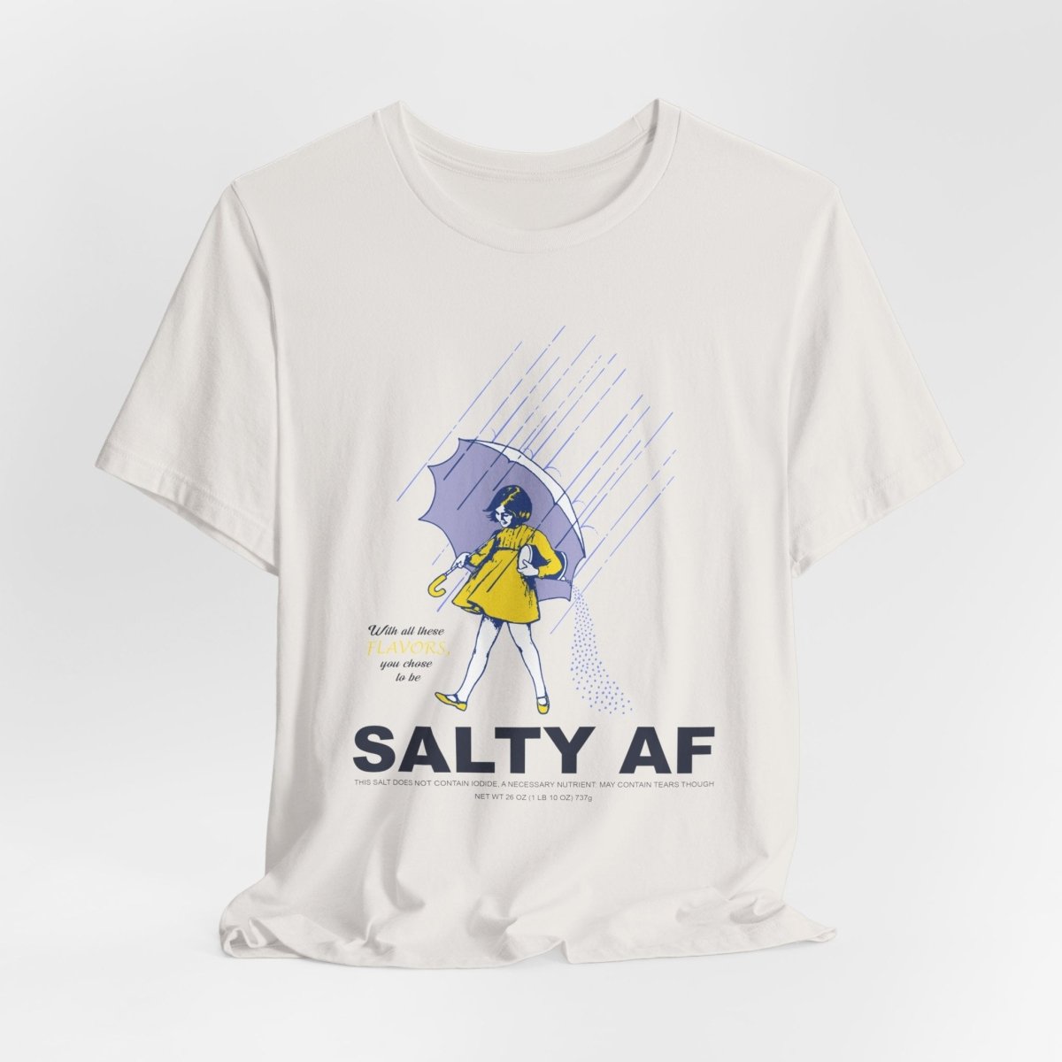 Salty AF T-Shirt | Morton Salt Girl Vintage Graphic | Sarcastic Attitude Graphic Tee | Anything AF - Anything AF