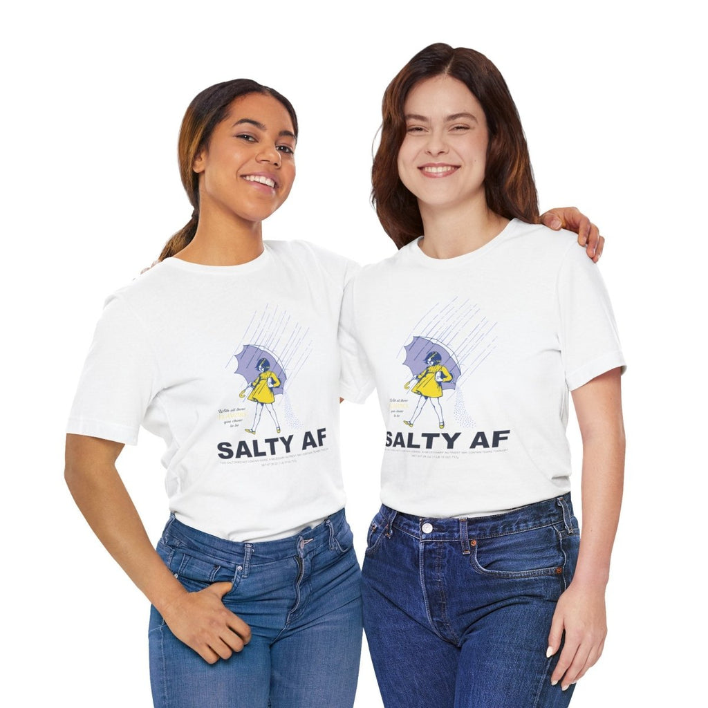 Salty AF T-Shirt | Morton Salt Girl Vintage Graphic | Sarcastic Attitude Graphic Tee | Anything AF - Anything AF