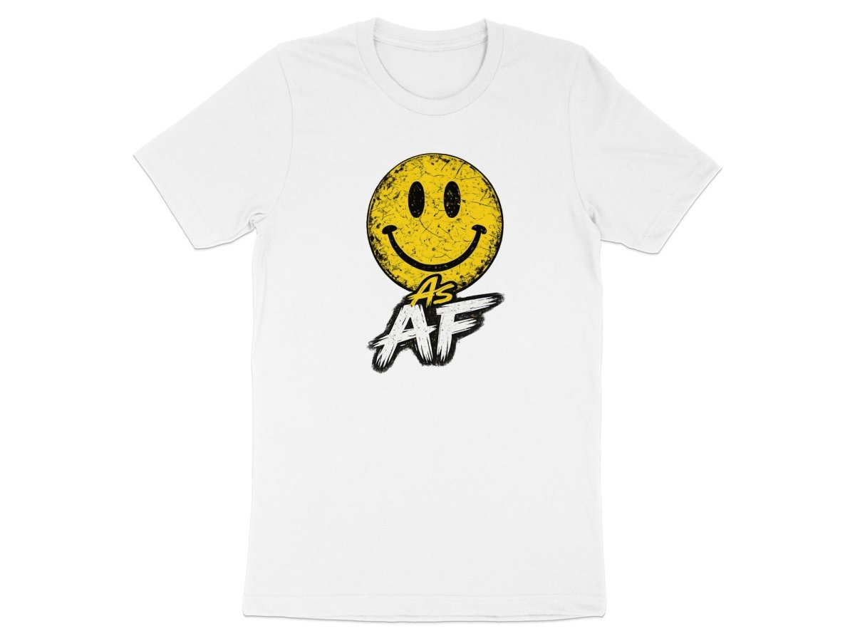 Smiley AF Edition Distressed Emoji T-Shirt - Anything AF