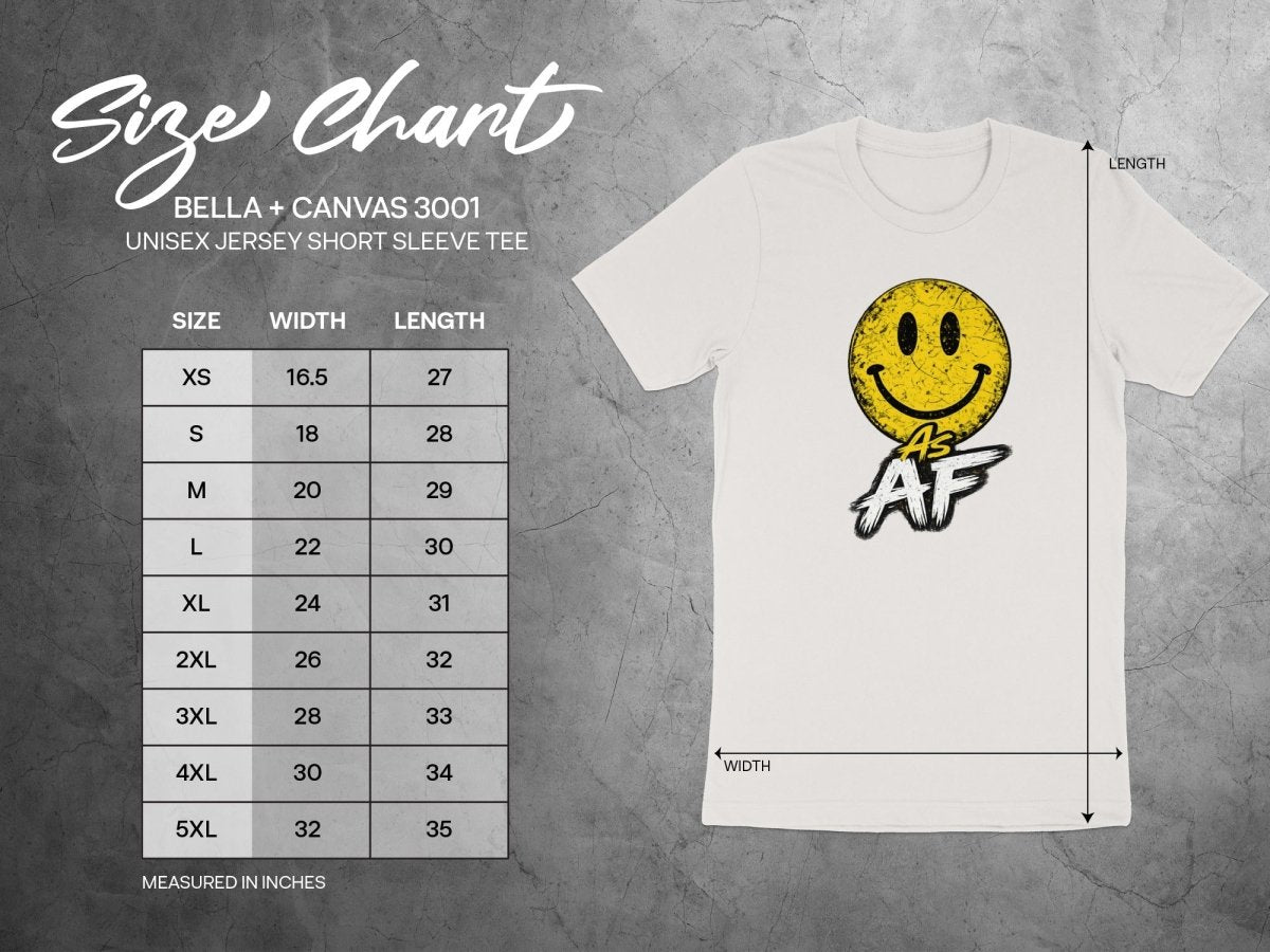 Smiley AF Edition Distressed Emoji T-Shirt - Anything AF