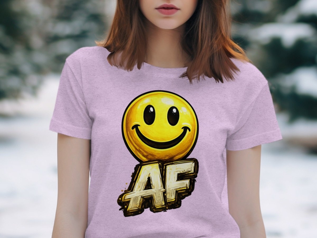 Smiley AF edition emoji Expression T-Shirt - Anything AF