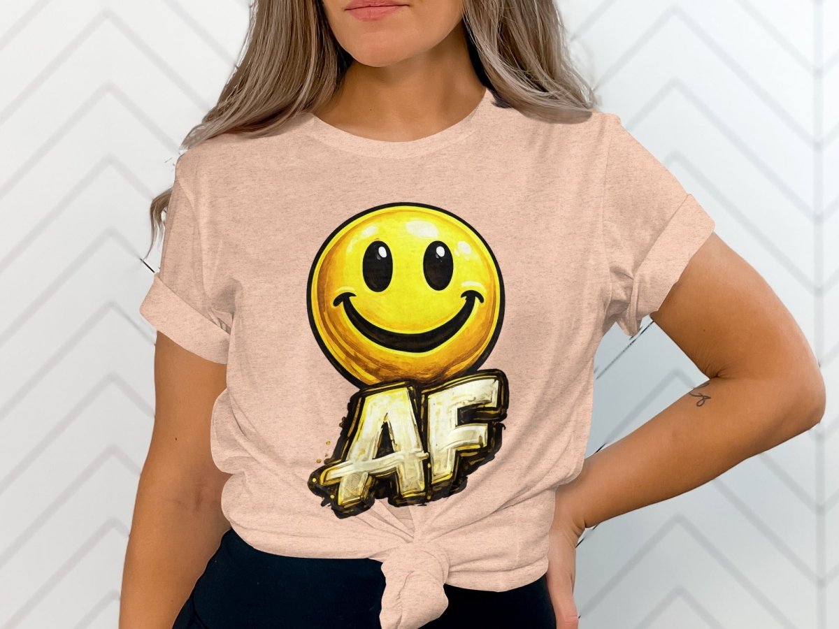 Smiley AF edition emoji Expression T-Shirt - Anything AF