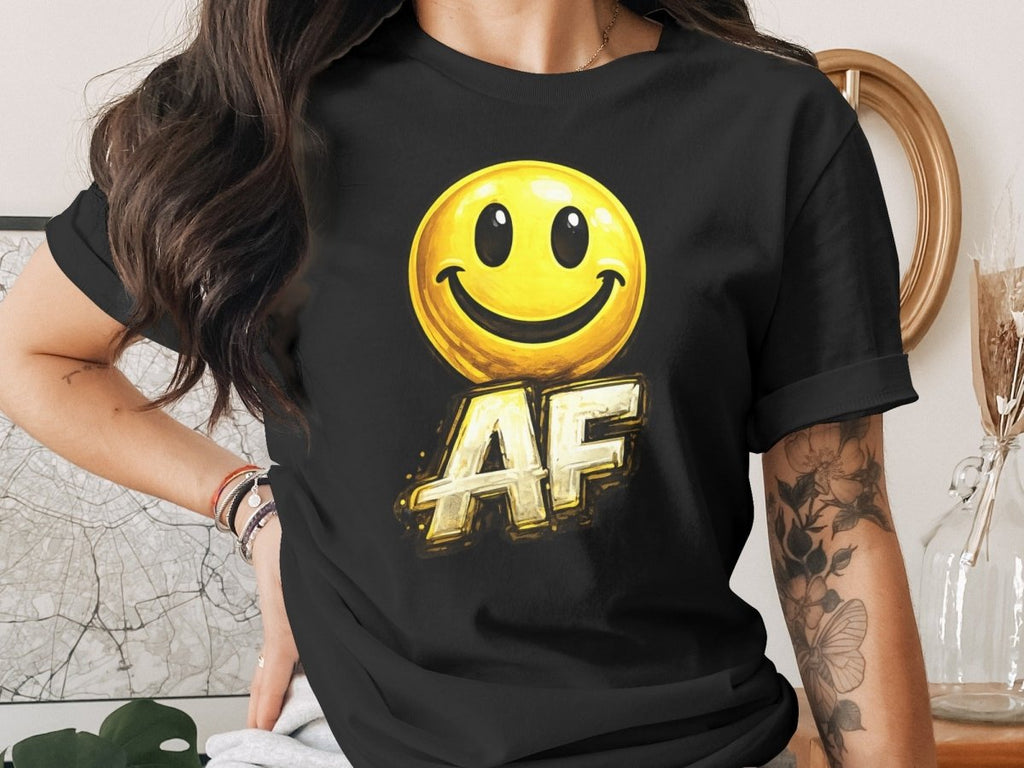 Smiley AF edition emoji Expression T-Shirt - Anything AF