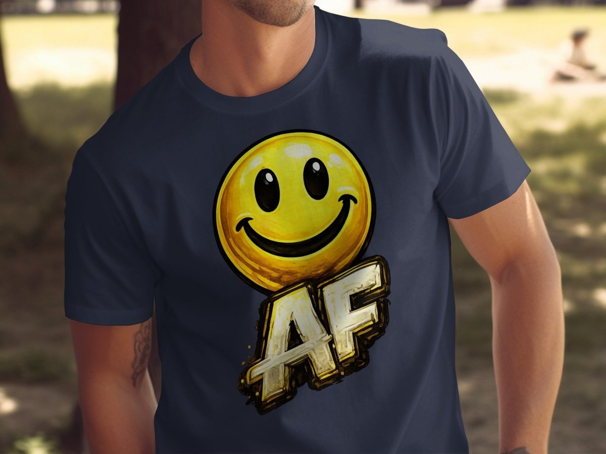 Smiley AF edition emoji Expression T-Shirt - Anything AF