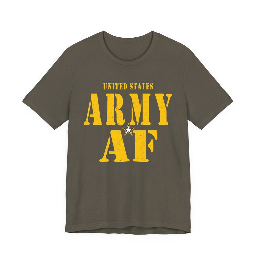 United States Army AF Shirt | Army AF Military T-Shirt | U.S. Army Pride Tee for Soldiers & Veterans - Anything AF