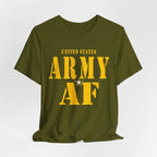 United States Army AF Shirt | Army AF Military T-Shirt | U.S. Army Pride Tee for Soldiers & Veterans - Anything AF