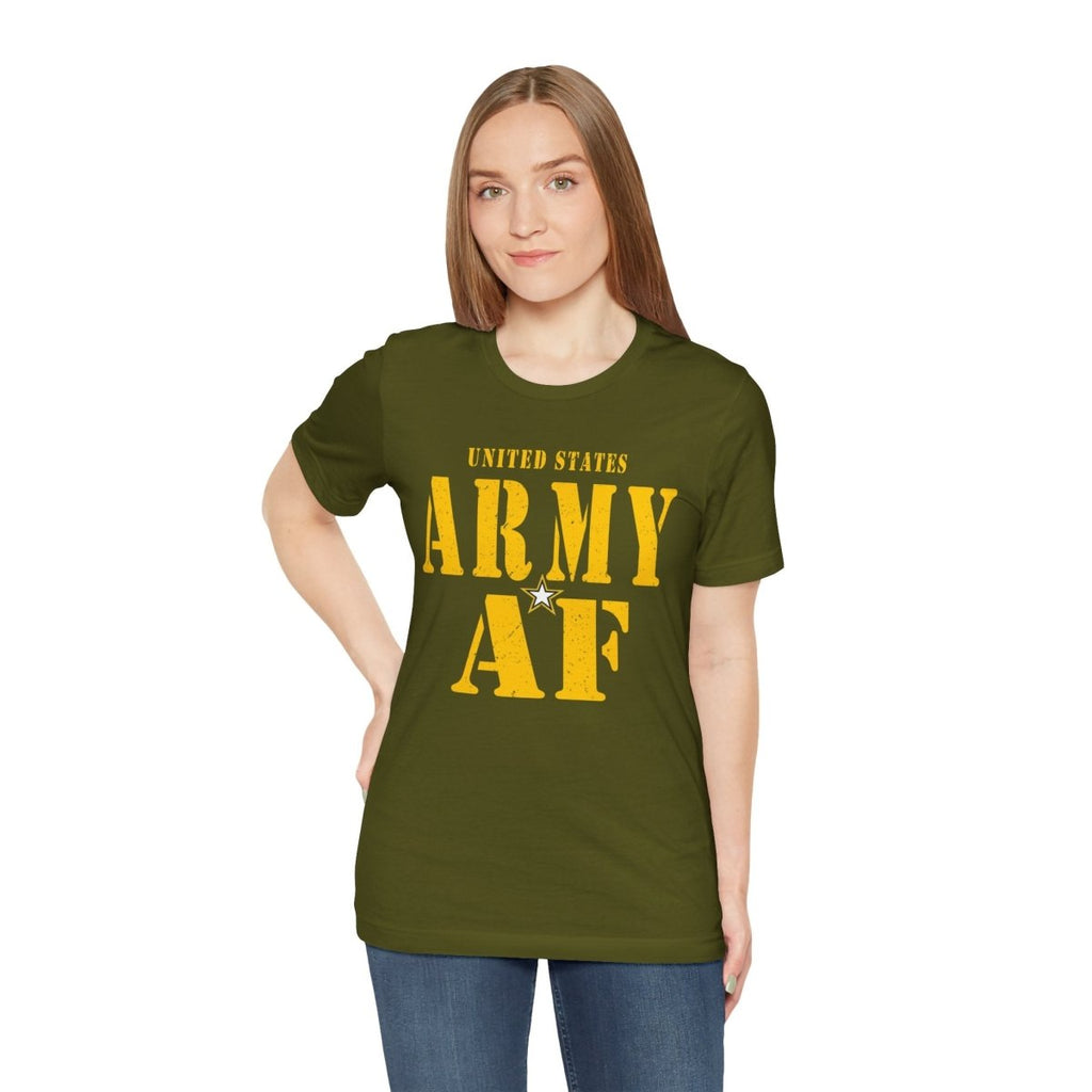 United States Army AF Shirt | Army AF Military T-Shirt | U.S. Army Pride Tee for Soldiers & Veterans - Anything AF