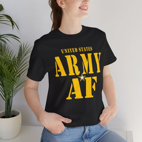 United States Army AF Shirt | Army AF Military T-Shirt | U.S. Army Pride Tee for Soldiers & Veterans - Anything AF