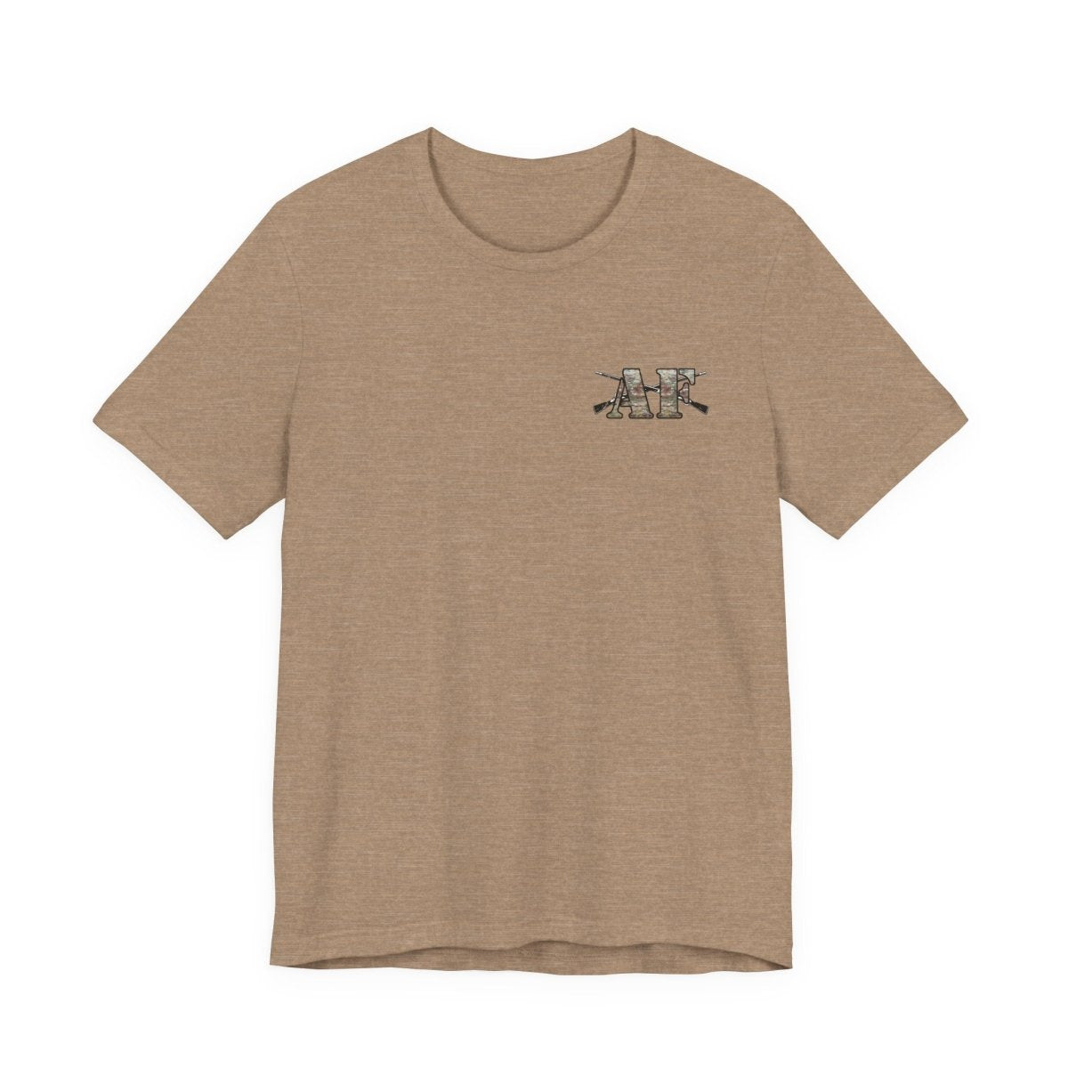 U.S. Army AF Shirt | OCP Camo Front & Back Print Army As Fuck Military T-Shirt with Crossed Rifles - Anything AF