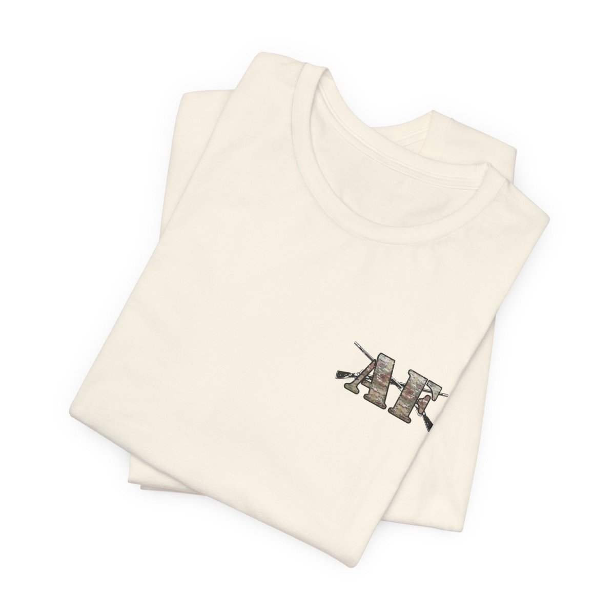 U.S. Army AF Shirt | OCP Camo Front & Back Print Army As Fuck Military T-Shirt with Crossed Rifles - Anything AF