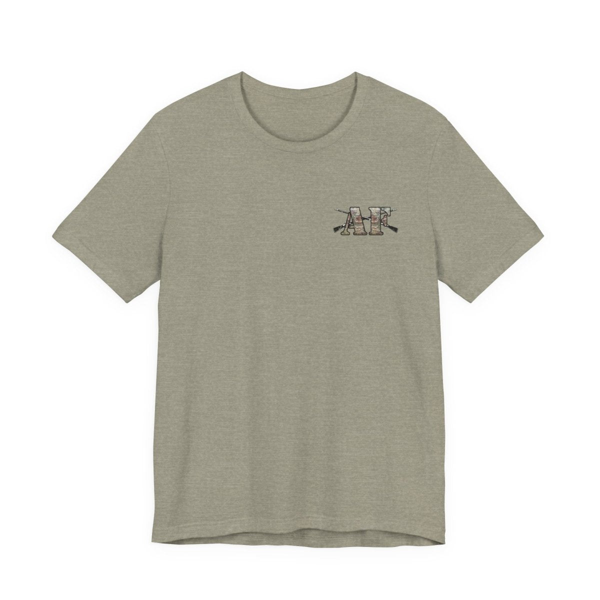 U.S. Army AF Shirt | OCP Camo Front & Back Print Army As Fuck Military T-Shirt with Crossed Rifles - Anything AF