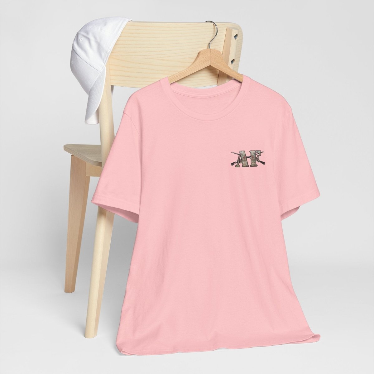 U.S. Army AF Shirt | OCP Camo Front & Back Print Army As Fuck Military T-Shirt with Crossed Rifles - Anything AF