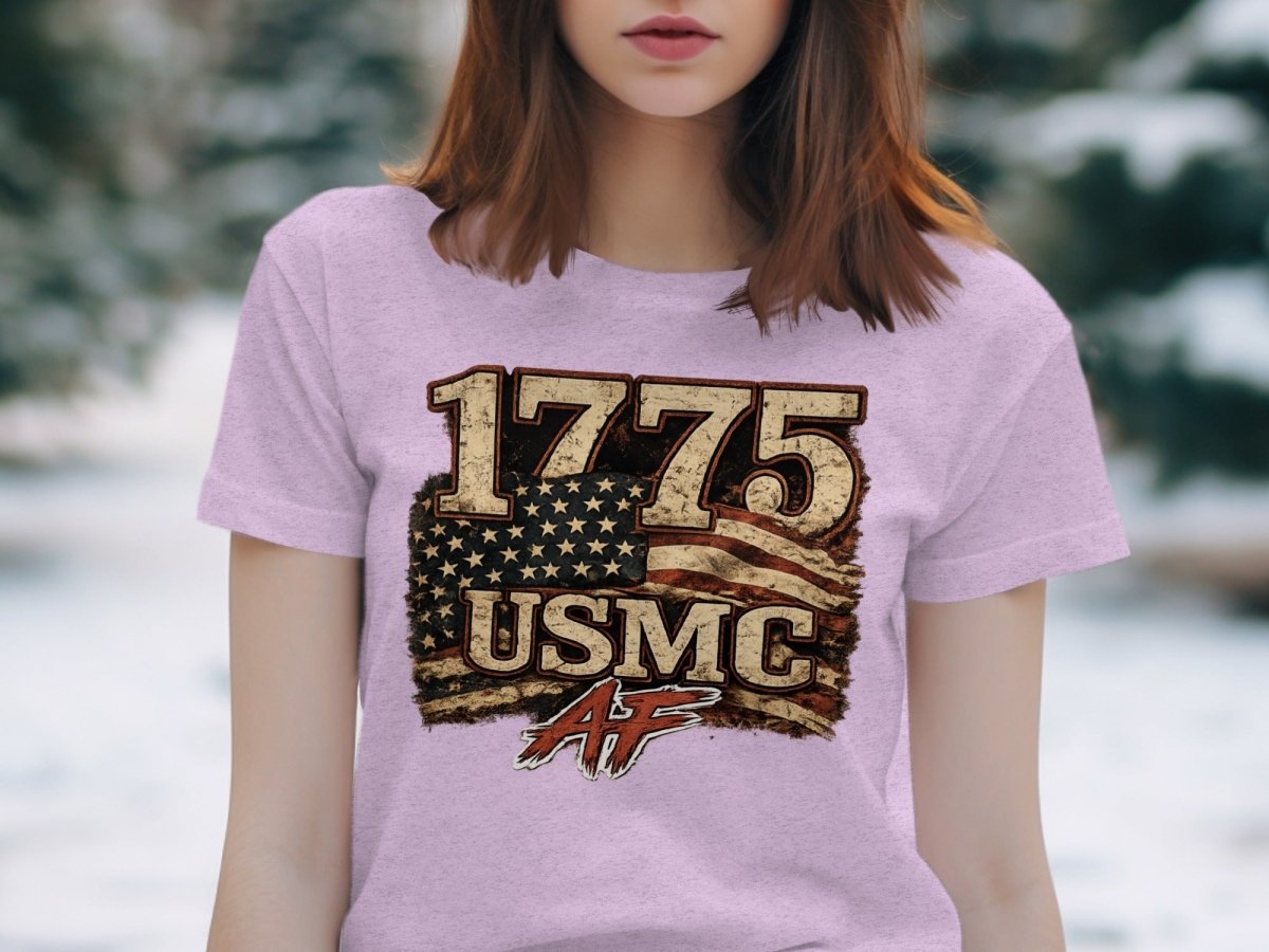 USMC 1775 Marine Corps AF Heritage T-Shirt | Military Graphic Tee | Anything AF - Anything AF