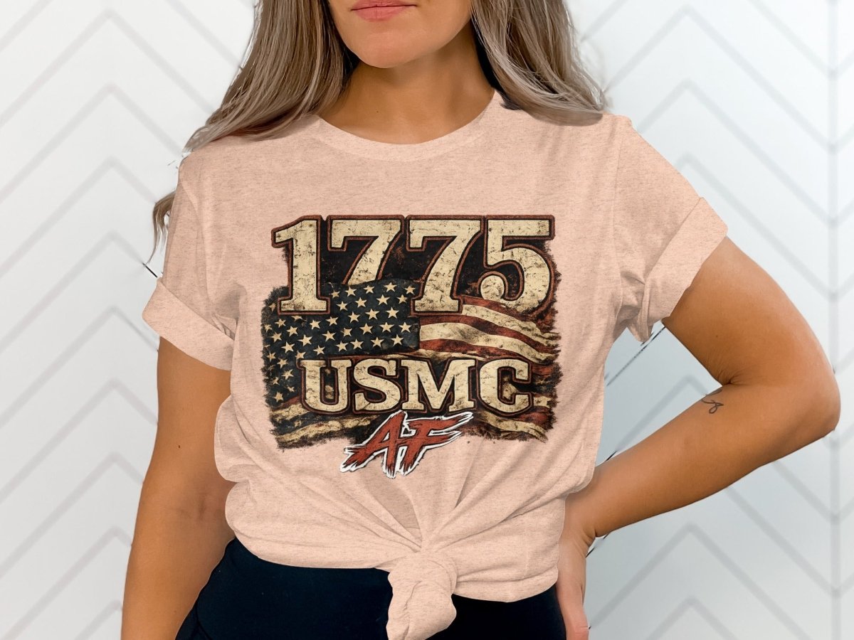 USMC 1775 Marine Corps AF Heritage T-Shirt | Military Graphic Tee | Anything AF - Anything AF