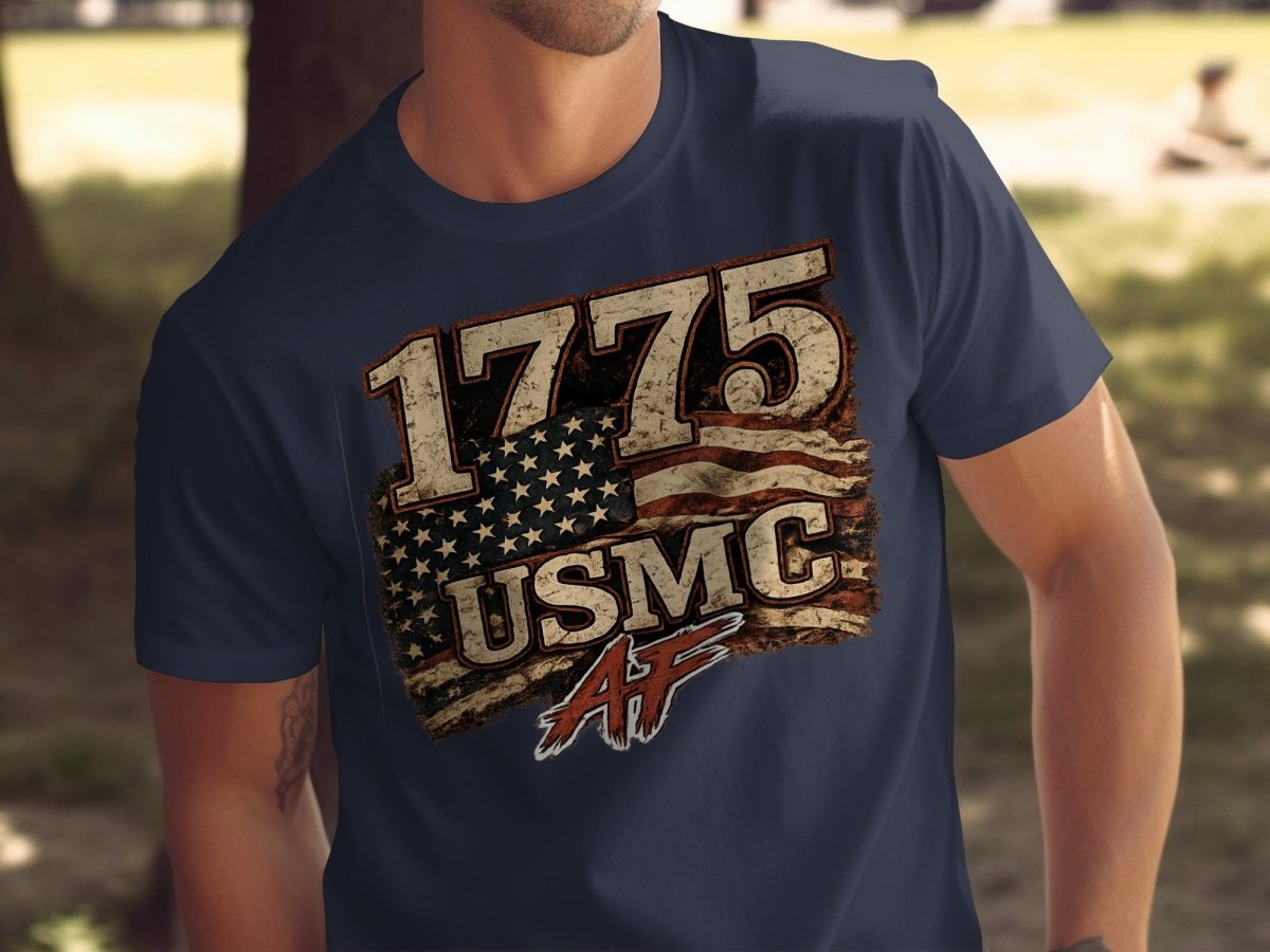 USMC 1775 Marine Corps AF Heritage T-Shirt | Military Graphic Tee | Anything AF - Anything AF