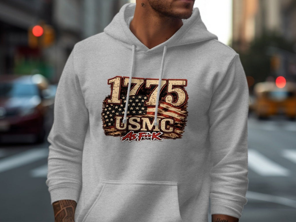 USMC 1775 Marine Corps As F**K Heritage Hoodie | Slightly Salty Military Sweatshirt | Anything AF - Anything AF