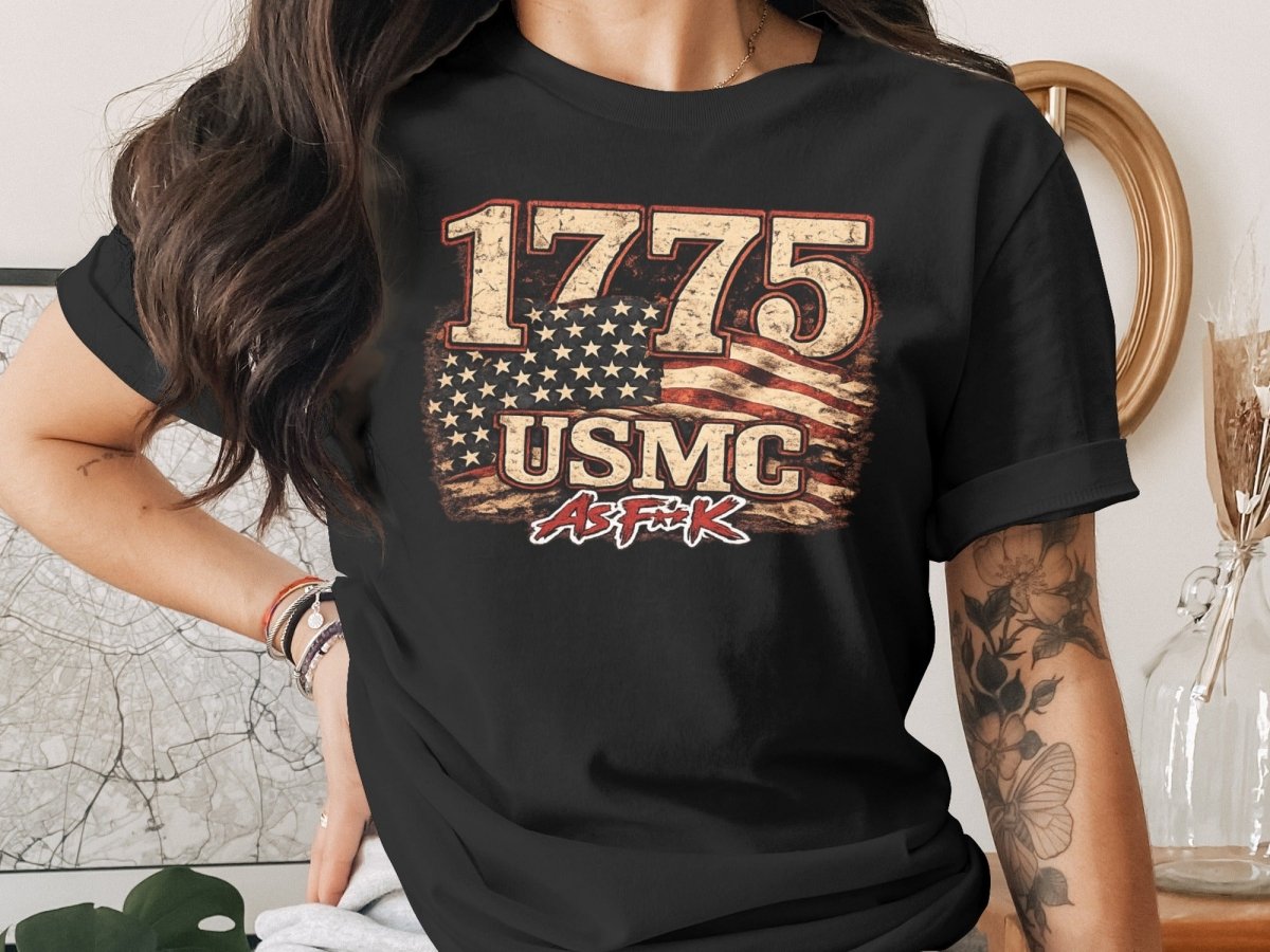 USMC 1775 Marine Corps As F**K Heritage T-Shirt | Slightly Salty Military Tee | Anything AF - Anything AF