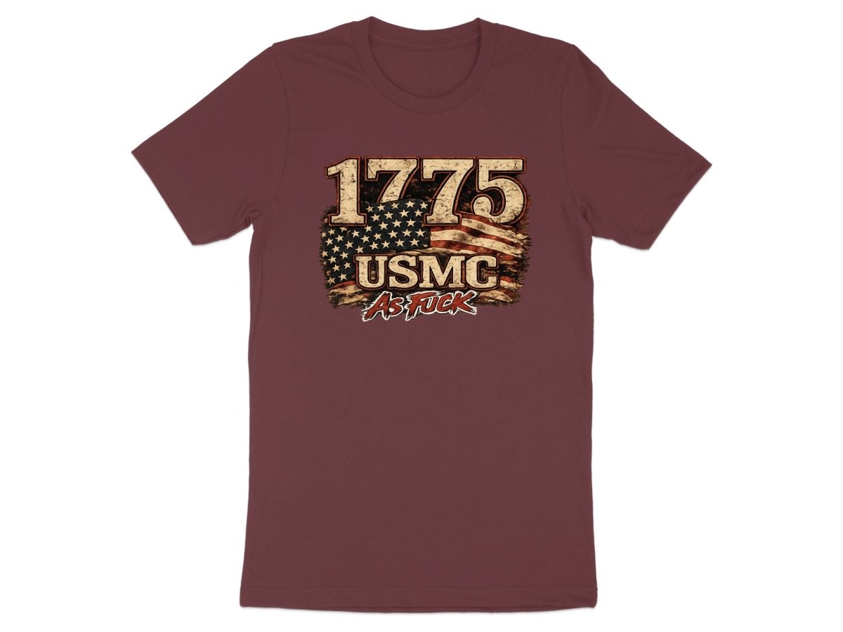 USMC 1775 Marine Corps As Fuck Heritage T-Shirt | NSFW Military Graphic Tee | Anything AF - Anything AF