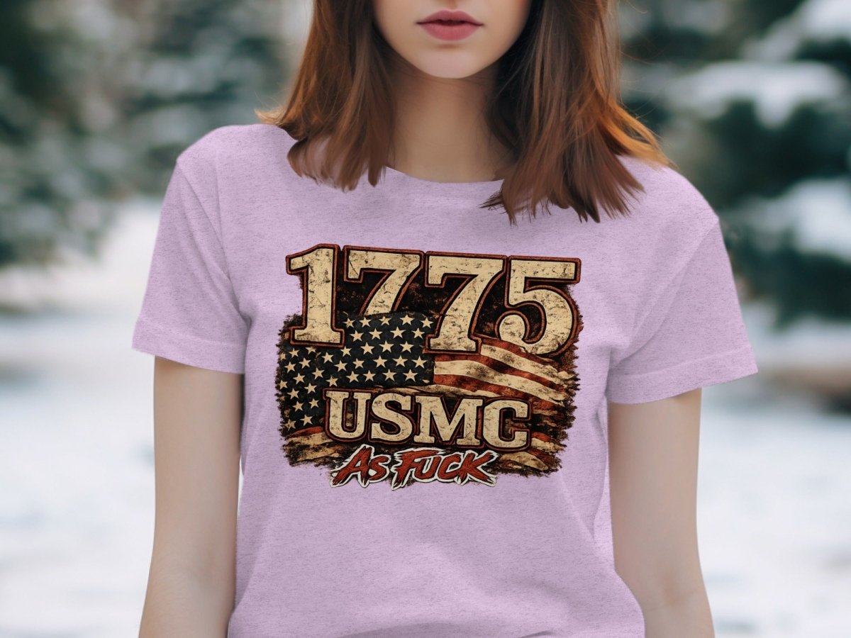 USMC 1775 Marine Corps As Fuck Heritage T-Shirt | NSFW Military Graphic Tee | Anything AF - Anything AF