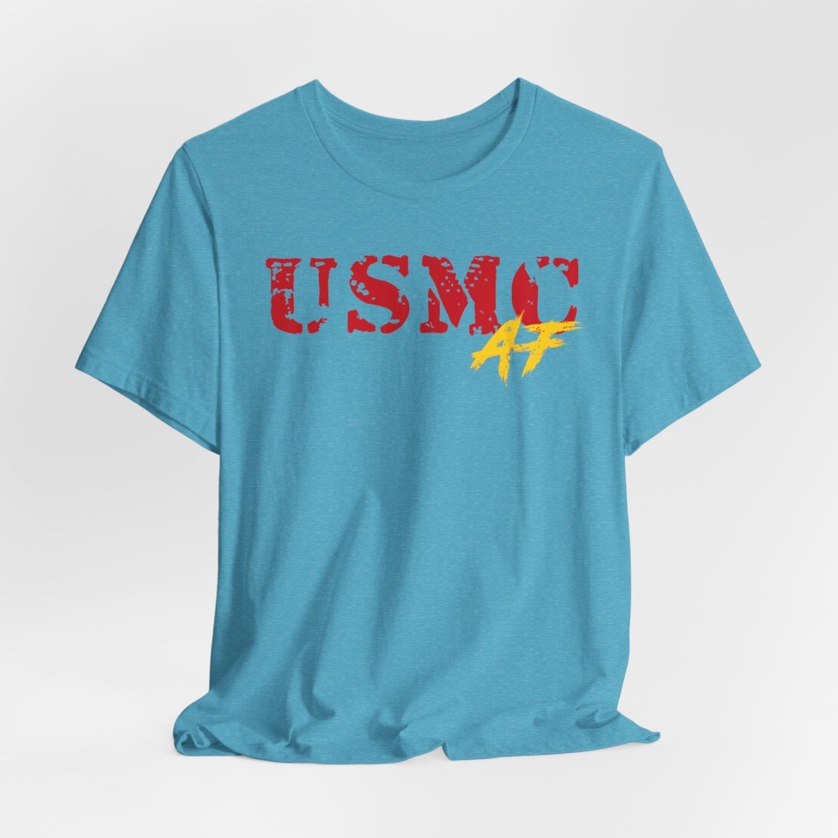 USMC Marine Corps AF T-Shirt | Military Graphic Tee | Bella + Canvas 3001 | Anything AF - Anything AF