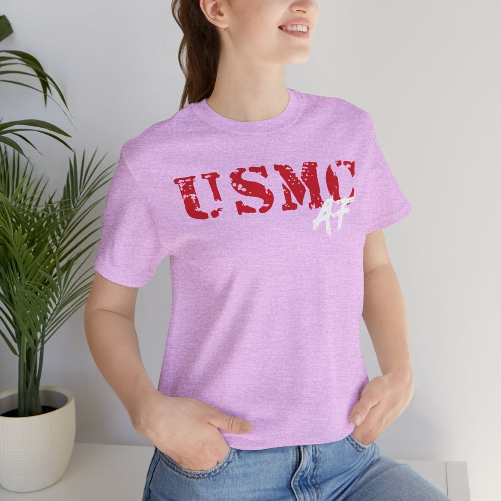 USMC Marine Corps AF T-Shirt | Military Graphic Tee | Bella + Canvas 3001 | Anything AF - Anything AF