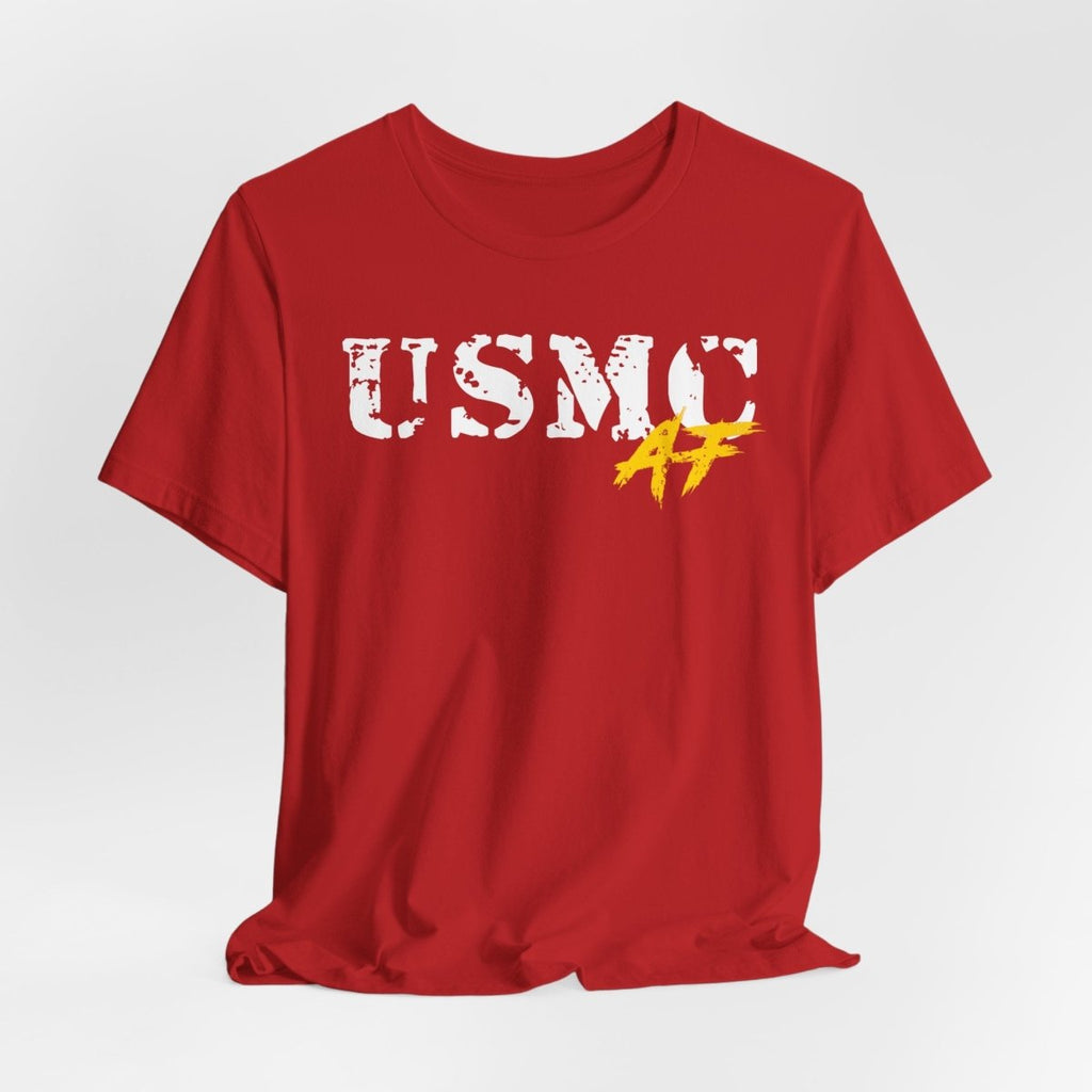 USMC Marine Corps AF T-Shirt | Military Graphic Tee | Bella + Canvas 3001 | Anything AF - Anything AF