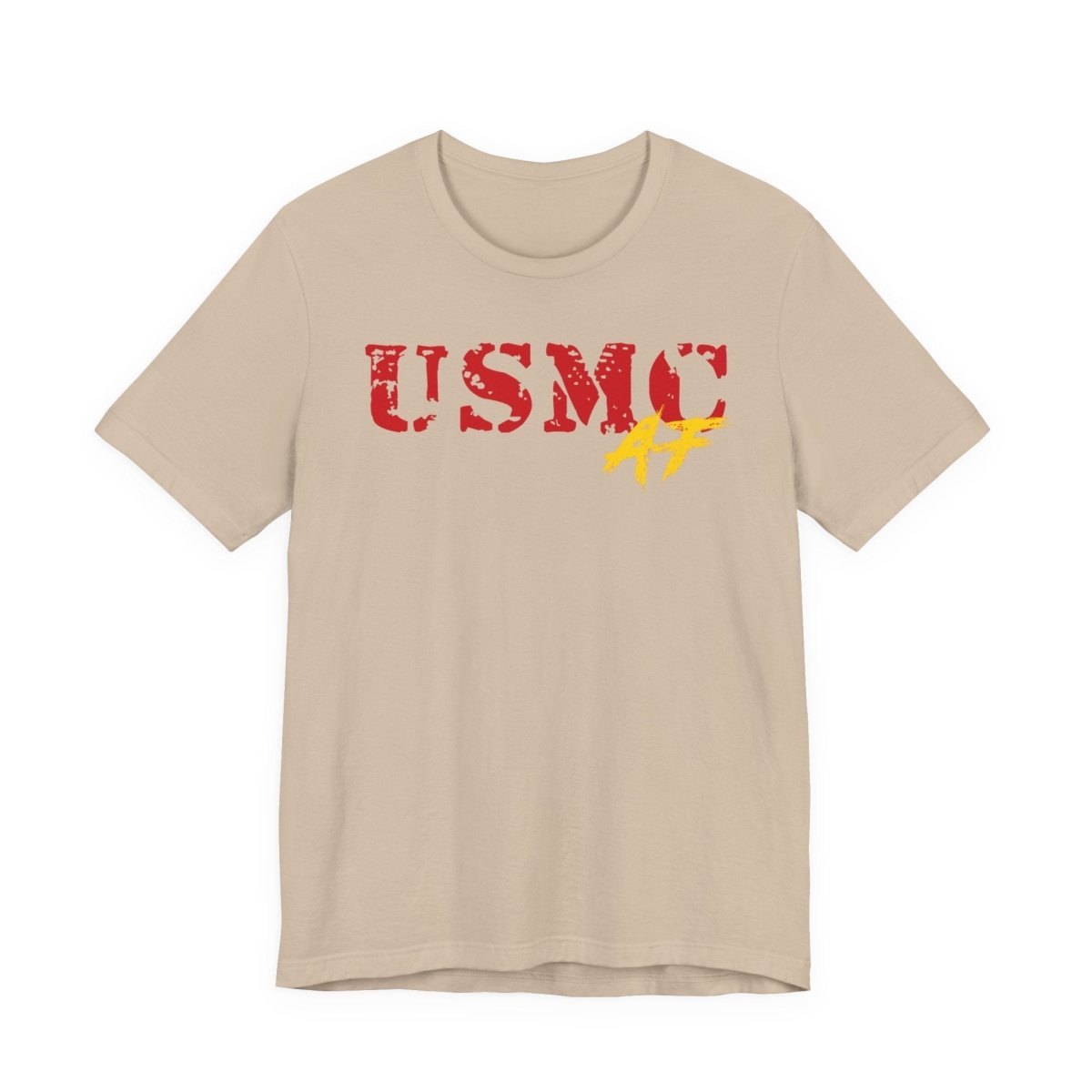 USMC Marine Corps AF T-Shirt | Military Graphic Tee | Bella + Canvas 3001 | Anything AF - Anything AF