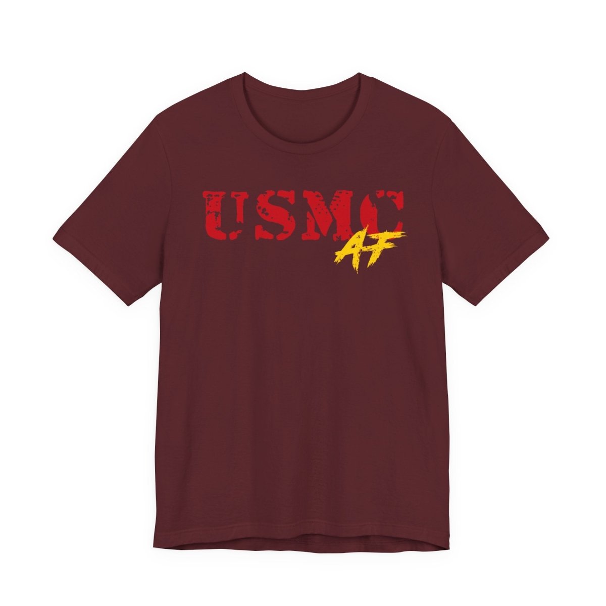 USMC Marine Corps AF T-Shirt | Military Graphic Tee | Bella + Canvas 3001 | Anything AF - Anything AF
