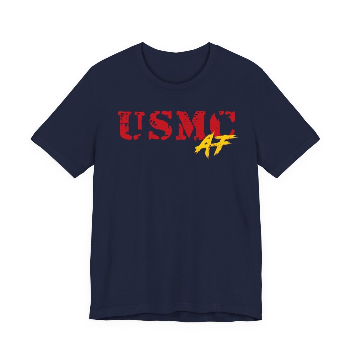 USMC Marine Corps AF T-Shirt | Military Graphic Tee | Bella + Canvas 3001 | Anything AF - Anything AF