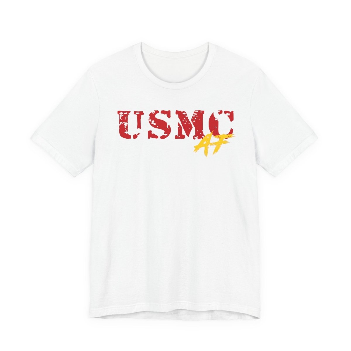 USMC Marine Corps AF T-Shirt | Military Graphic Tee | Bella + Canvas 3001 | Anything AF - Anything AF