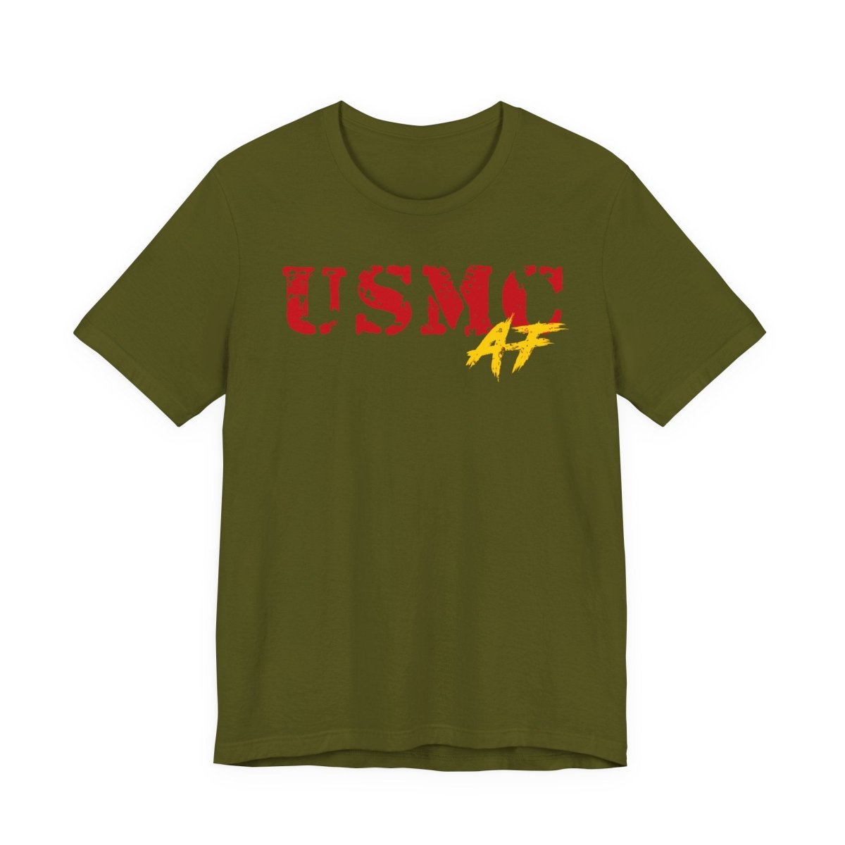 USMC Marine Corps AF T-Shirt | Military Graphic Tee | Bella + Canvas 3001 | Anything AF - Anything AF