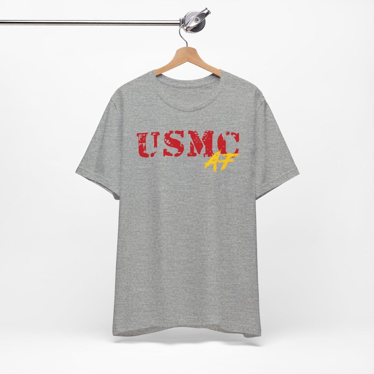 USMC Marine Corps AF T-Shirt | Military Graphic Tee | Bella + Canvas 3001 | Anything AF - Anything AF