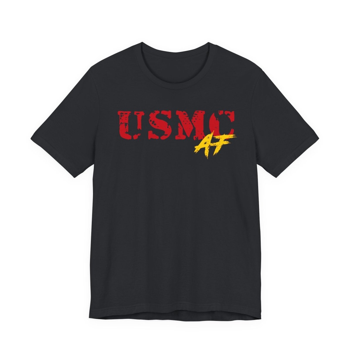 USMC Marine Corps AF T-Shirt | Military Graphic Tee | Bella + Canvas 3001 | Anything AF - Anything AF