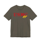 USMC Marine Corps AF T-Shirt | Military Graphic Tee | Bella + Canvas 3001 | Anything AF - Anything AF