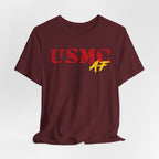 USMC Marine Corps AF T-Shirt | Military Graphic Tee | Bella + Canvas 3001 | Anything AF - Anything AF