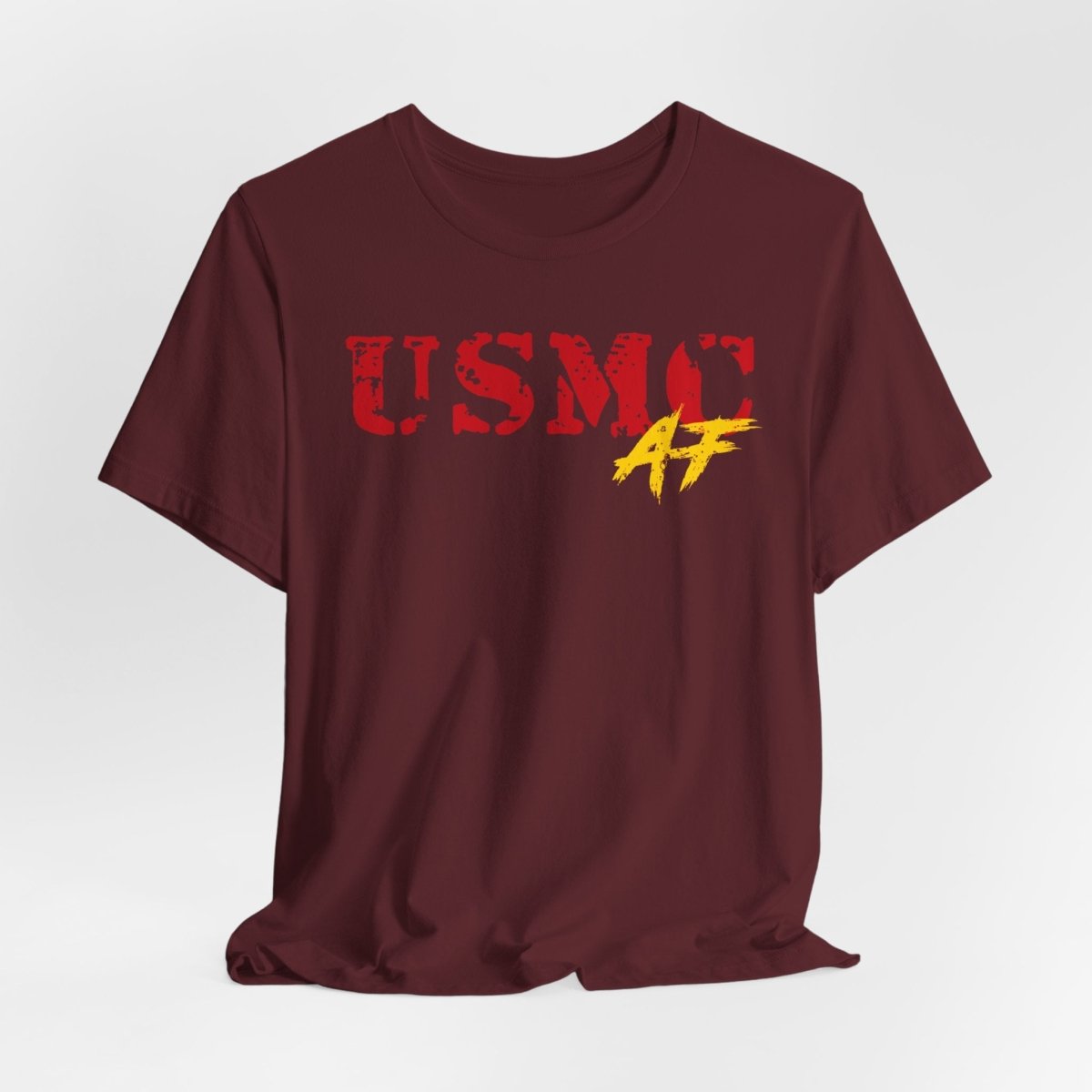 USMC Marine Corps AF T-Shirt | Military Graphic Tee | Bella + Canvas 3001 | Anything AF - Anything AF