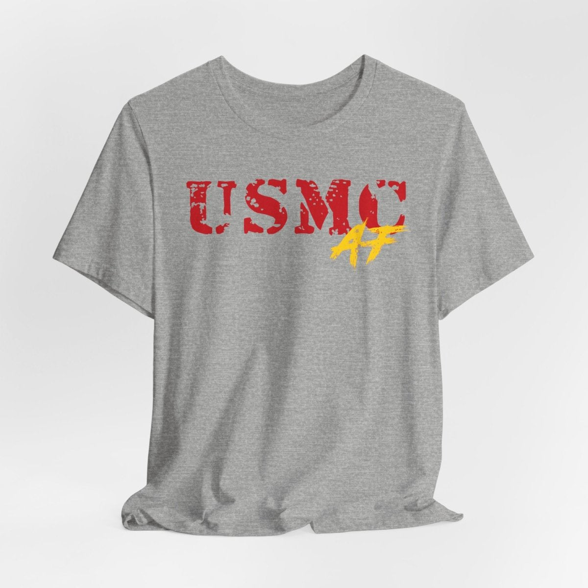 USMC Marine Corps AF T-Shirt | Military Graphic Tee | Bella + Canvas 3001 | Anything AF - Anything AF