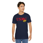 USMC Marine Corps AF T-Shirt | Military Graphic Tee | Bella + Canvas 3001 | Anything AF - Anything AF