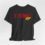 USMC Marine Corps AF T-Shirt | Military Graphic Tee | Bella + Canvas 3001 | Anything AF - Anything AF