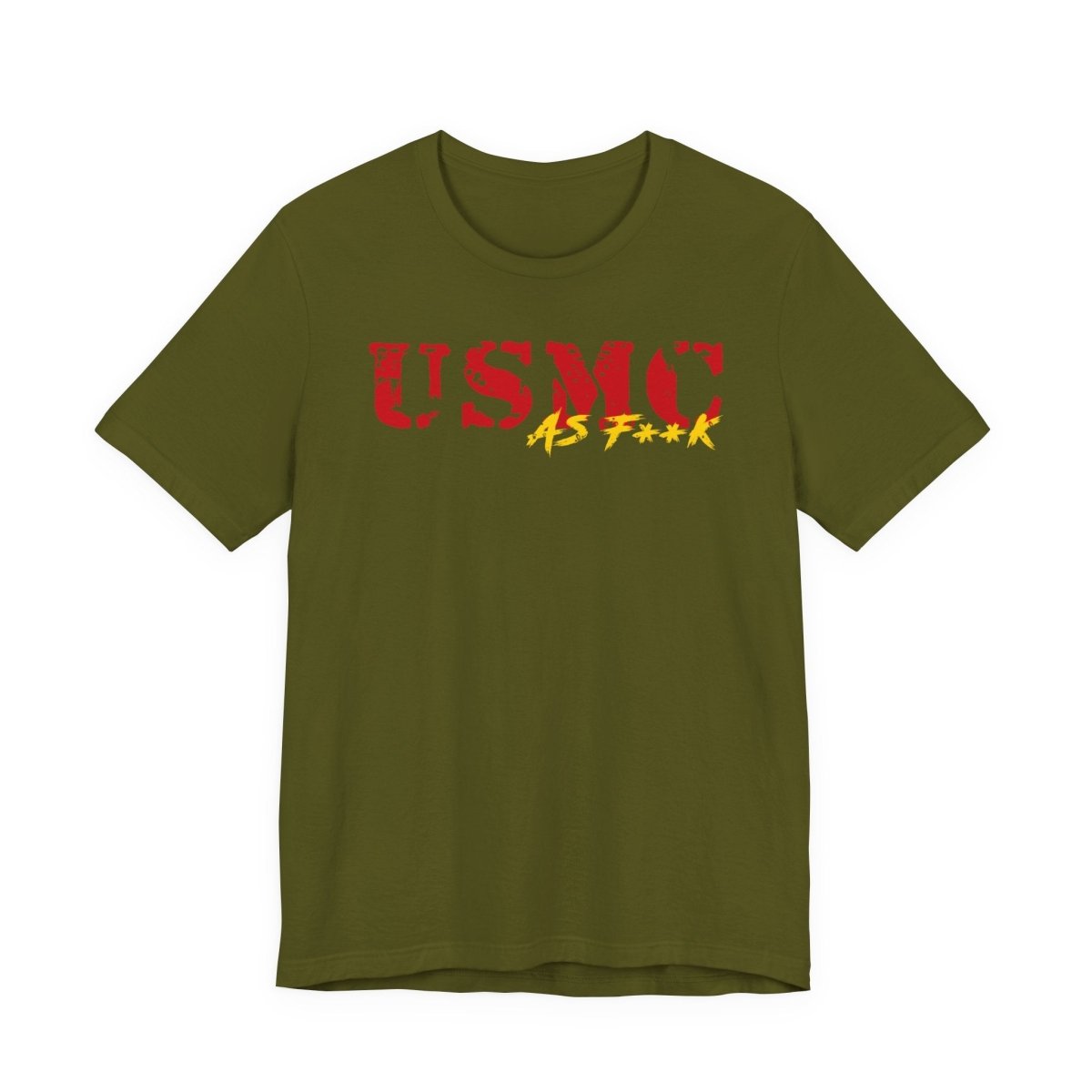 USMC Marine Corps As F**K T-Shirt | Slightly Salty Military Tee | Bella + Canvas 3001 | Anything AF - Anything AF