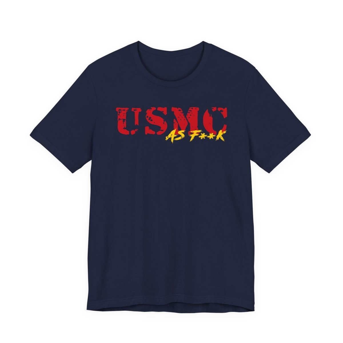 USMC Marine Corps As F**K T-Shirt | Slightly Salty Military Tee | Bella + Canvas 3001 | Anything AF - Anything AF